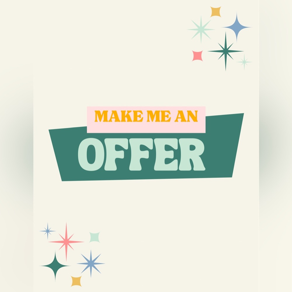 Like the item but not the price? Make me an offer 🥰